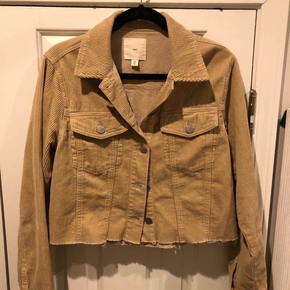 Cropped corduroy jacket. Size medium